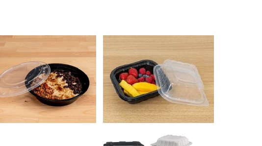 Meal-prep containers stacked